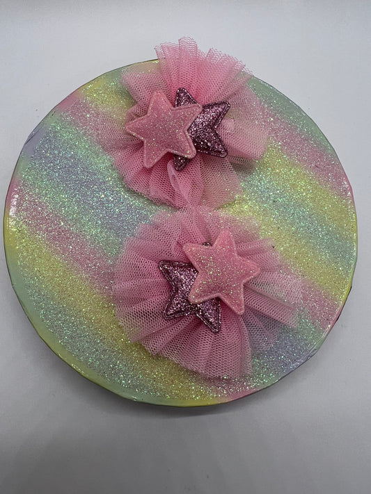 Girls 2pc Pink flower Girl Toddler Hair clip