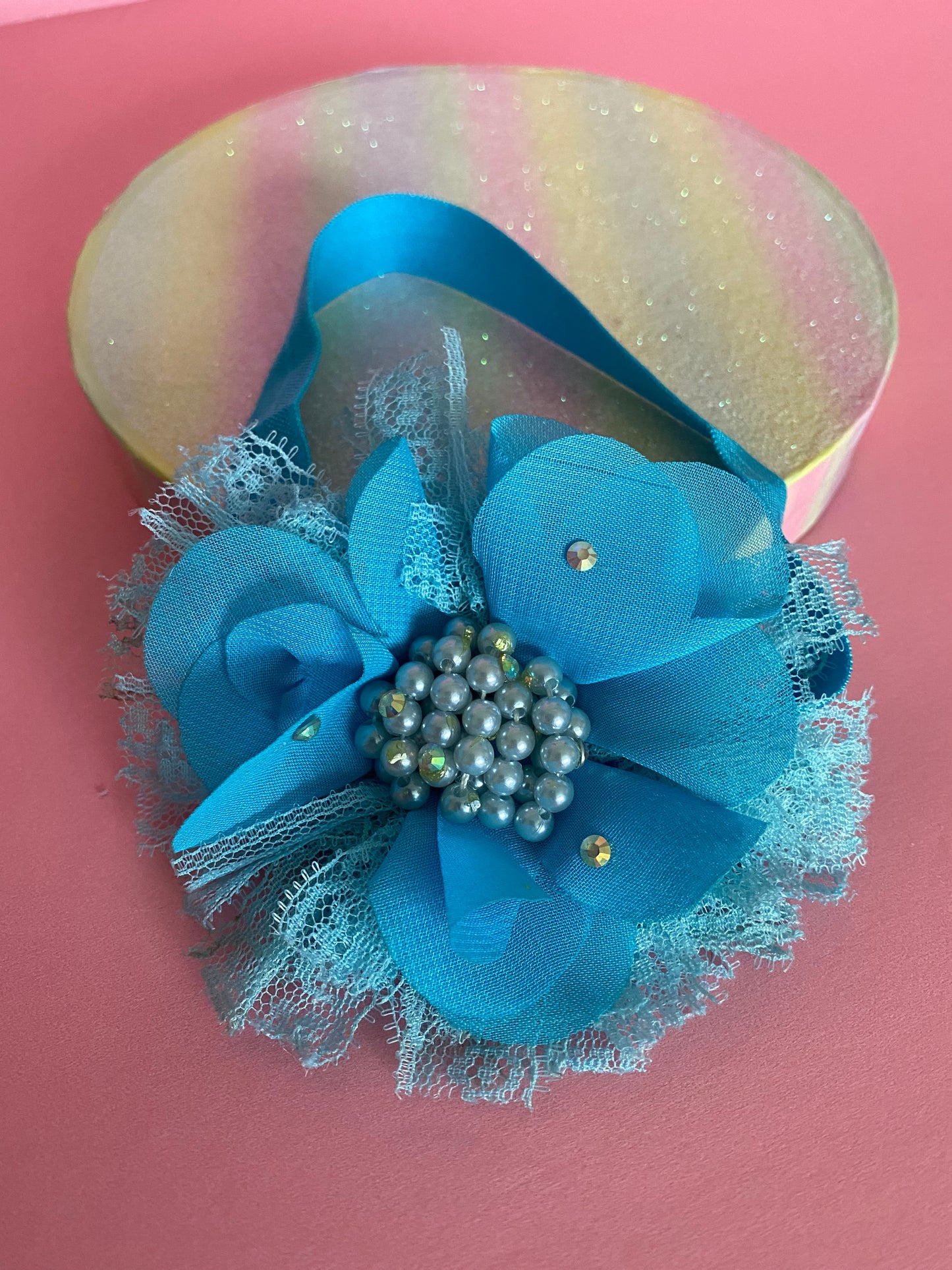 Toddler Girl  Headband Teal turquoise