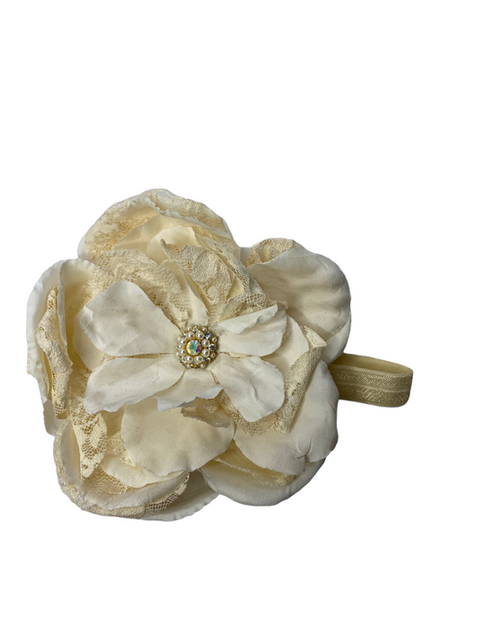 Baby Toddler Hair Accessories Beige Flower Headband